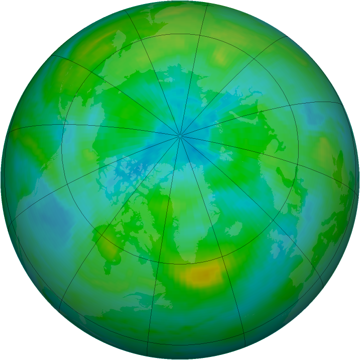 Arctic ozone map for 18 September 1979